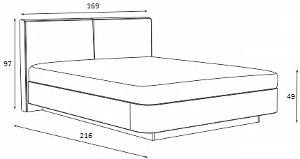 Σετ Κρεβατοκάμαρας ξύλινο BIANCA 160x200 DIOMMI 40-051