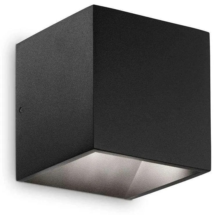 Φωτιστικό Τοίχου - Απλίκα Rubik 269320 10x10x10cm Led 700lm 8,5W 3000K Black Ideal Lux