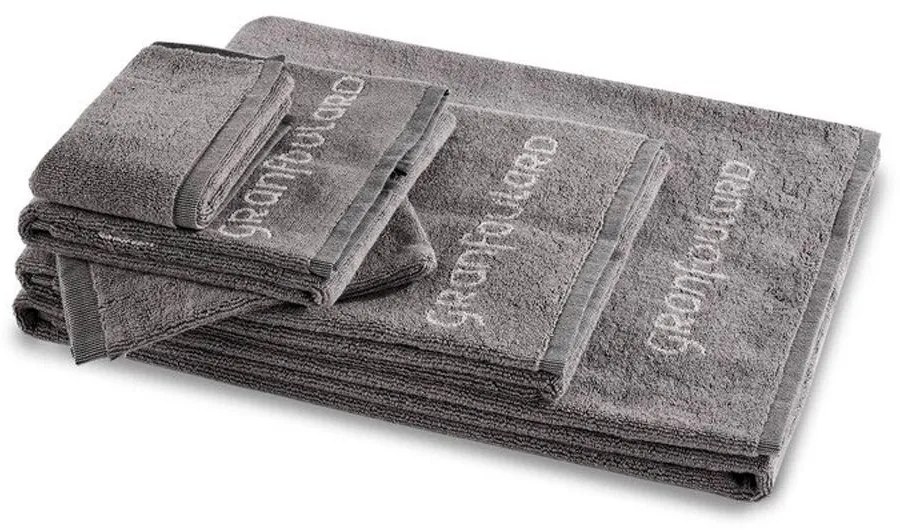 Πετσέτα Shades G1 9307712 Grigio Bassetti Προσώπου 50x100cm 100% Cotton