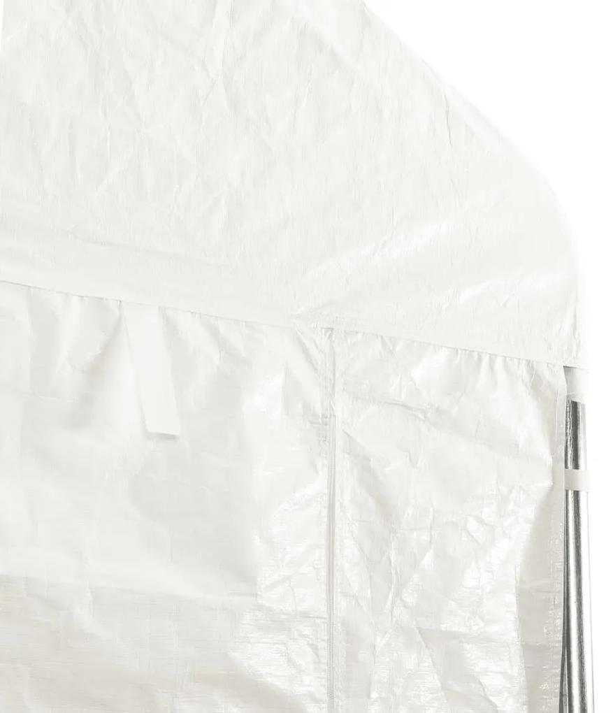 vidaXL Κιόσκι με Τέντα Λευκό 8,92 x 5,88 x 3,75 μ. από Πολυαιθυλένιο