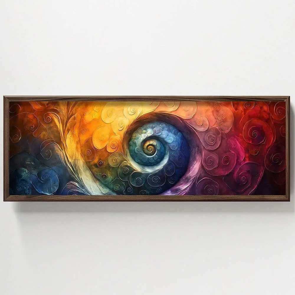 Κάδρο 856EVL1542 120x3,5x40cm Multi Wallity Οριζόντιοι Mdf, Wood