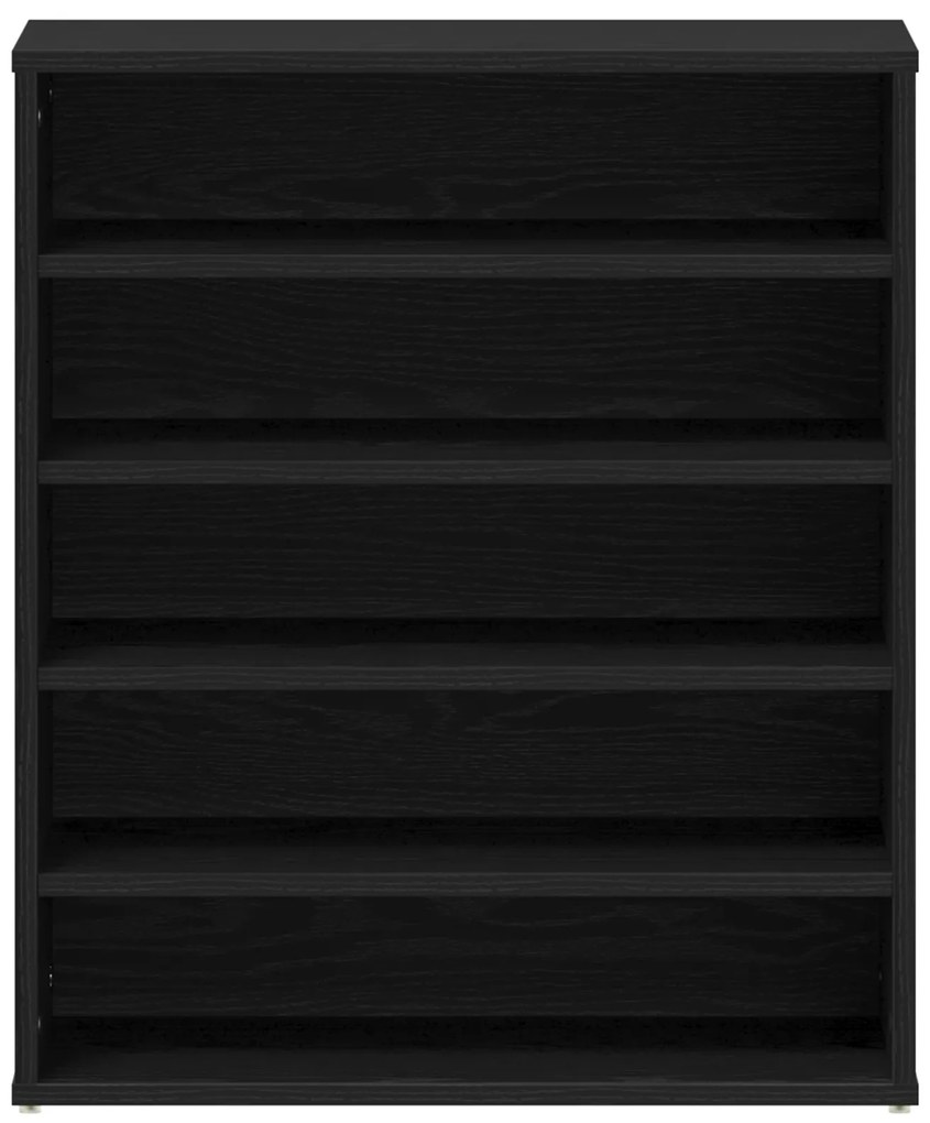 vidaXL Ντουλάπι Παπουτσιών Μαύρο Δρυς 60x35x70 εκ Επεξεργασμένο Ξύλο