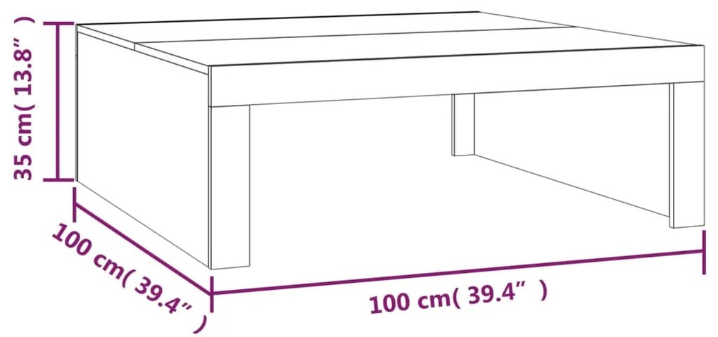 ΤΡΑΠΕΖΑΚΙ ΣΑΛΟΝΙΟΥ ΓΚΡΙ SONOMA 100X100X35ΕΚ. ΕΠΕΞΕΡΓΑΣΜΕΝΟ ΞΥΛΟ 815997