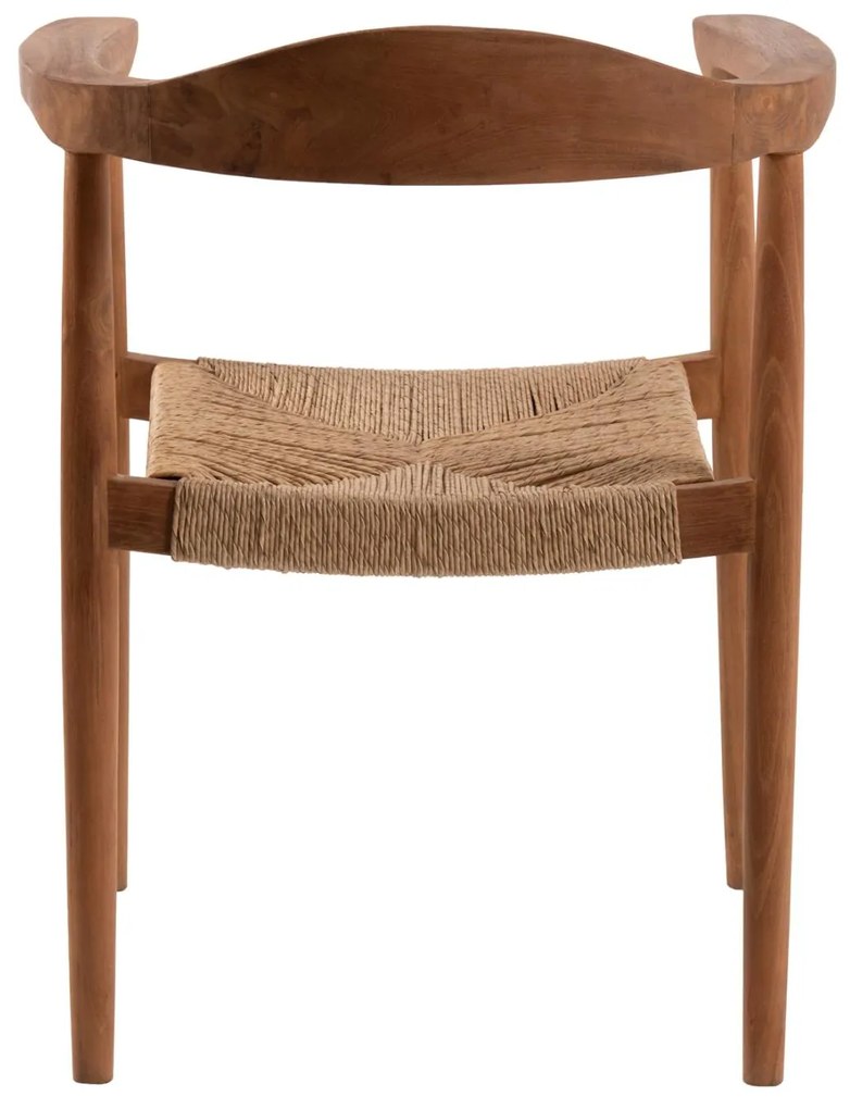 Καρέκλα-Πολυθρόνα C9389.01 από Ξύλο Teak και Συνθετικό Σχοινί 59,5x56x76,5εκ. 59.5x56x76.5 εκ.