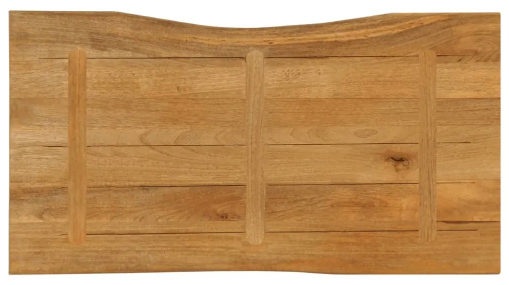vidaXL Επιφάνεια Τραπεζιού 120x60x3,8 εκ. Live Edge Μασίφ Ξύλο Μάνγκο