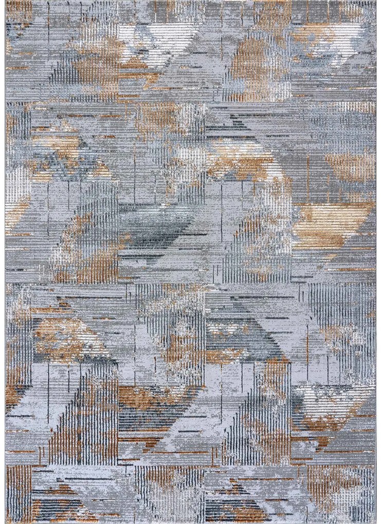 Χαλί FEATHERS GREY GOLD Διάδρομος 70 εκ.