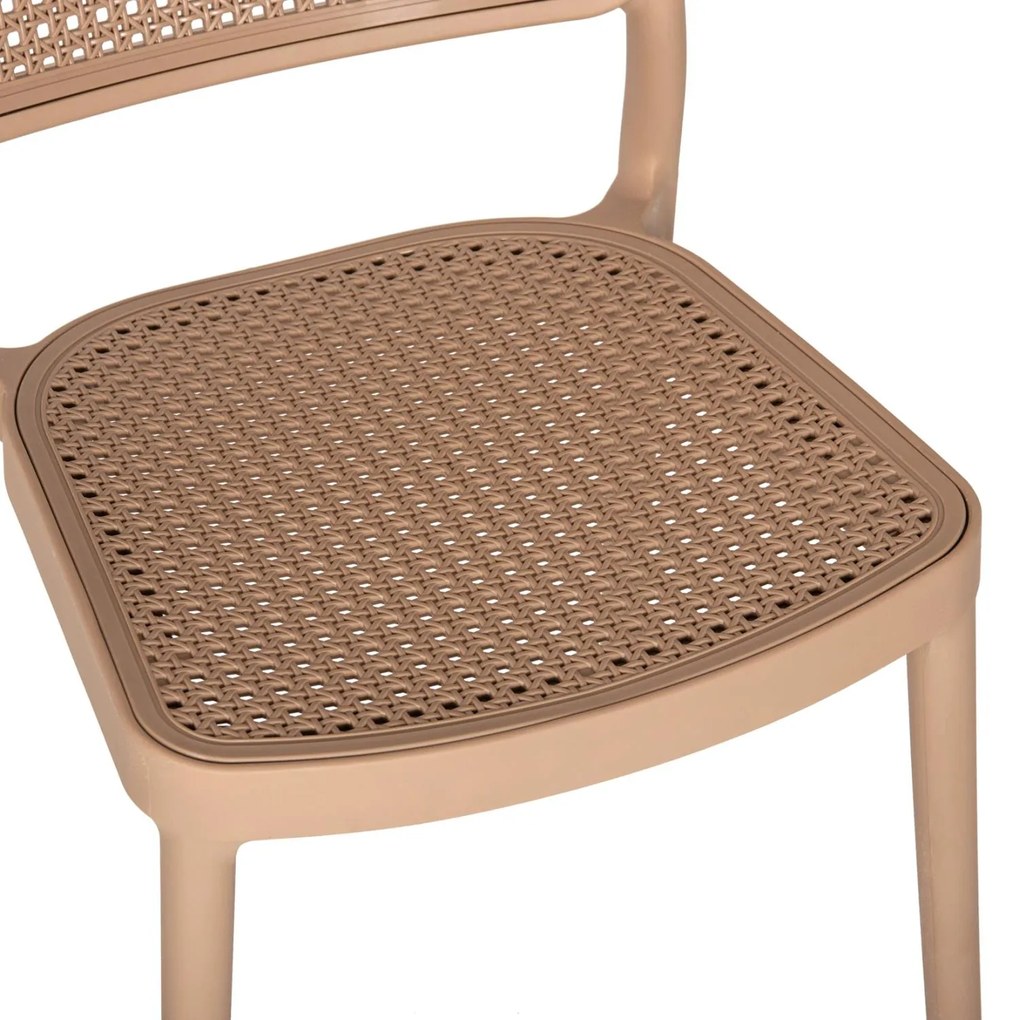 Καρέκλα MEKO C5934.03 Πολυπροπυλενίου Καπουτσίνο 51x52x80Yεκ. 51x52x80 εκ.