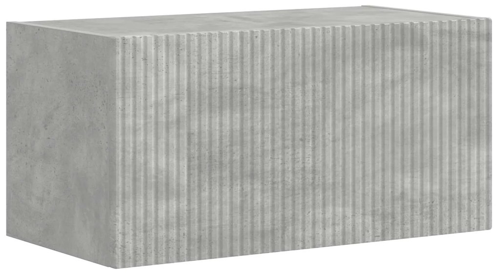 vidaXL Σετ επίπλου τηλεόρασης 4 pcs Σκυρόδεμα Γκρι Επεξεργασμένο ξύλο