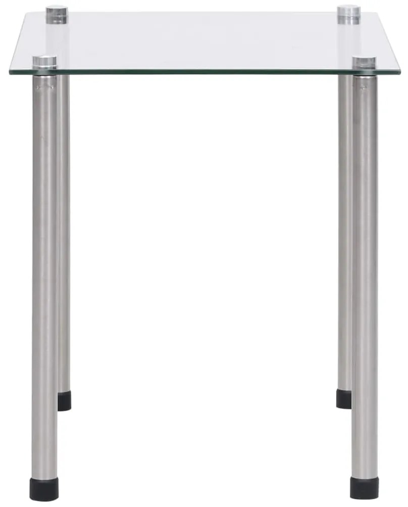 vidaXL Τραπεζάκια Ζιγκόν Σετ 3 τεμ. Διαφανή από Ψημένο Γυαλί