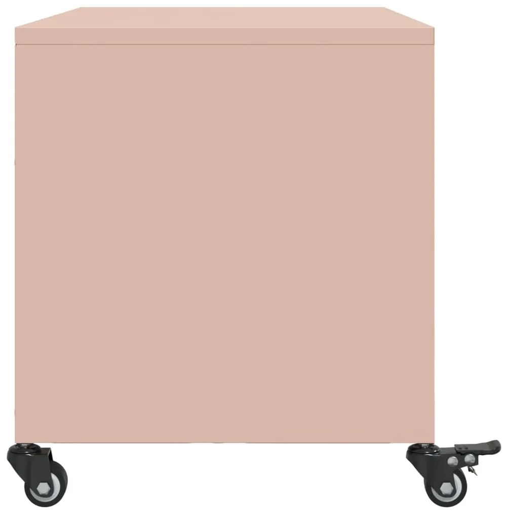vidaXL Έπιπλο Τηλεόρασης Ροζ 68 x 39 x 43,5 εκ. Χάλυβας