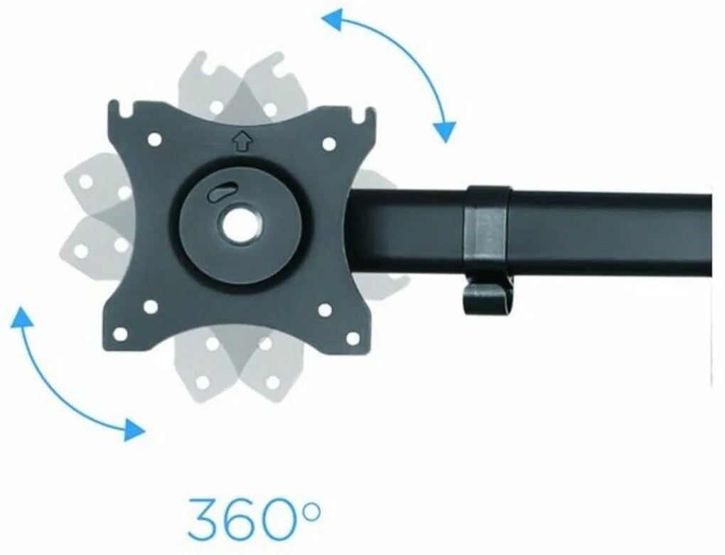 Βάση TV για Γραφείο TooQ DB1327TN-B 13&quot;-27&quot; 8 kg Μαύρο