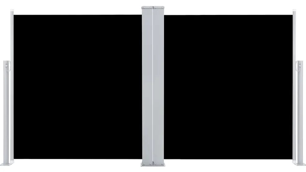 vidaXL Σκίαστρο Πλαϊνό Συρόμενο Μαύρο 100 x 600 εκ.