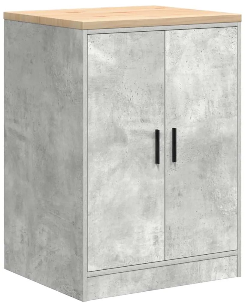 vidaXL ντουλάπι αποθήκευσης γκαράζ 60x51x85 εκ μασίφ ξύλο πεύκο