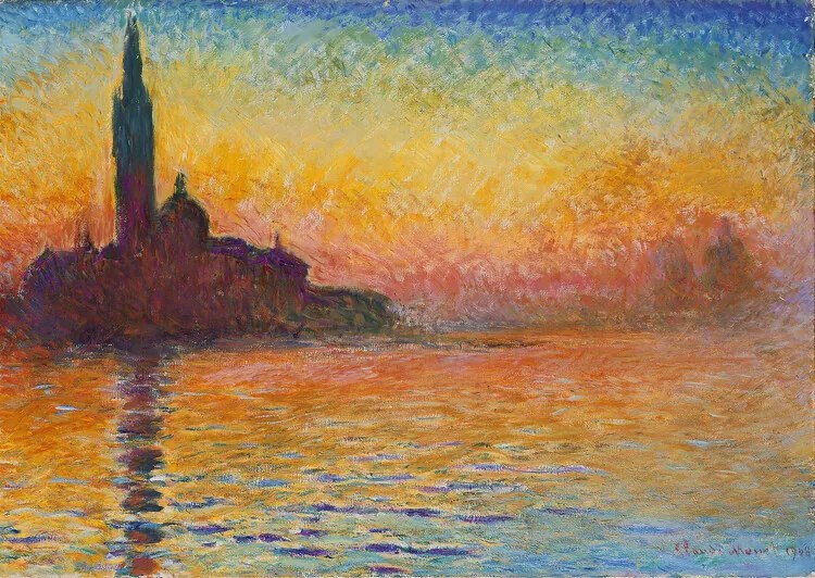 Αναπαραγωγή San Giorgio Maggiore at Dusk, Claude Monet