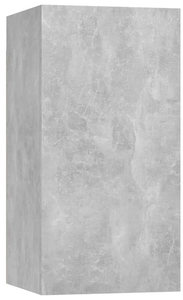 vidaXL Έπιπλα Τηλεόρασης Σετ 8 τεμ. Γκρι Σκυροδέματος από Μοριοσανίδα