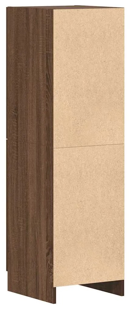 Ντουλάπι Κουζίνας Καφέ δρυς 38x41,5x131,5 εκ. Επεξεργ. Ξύλο - Καφέ