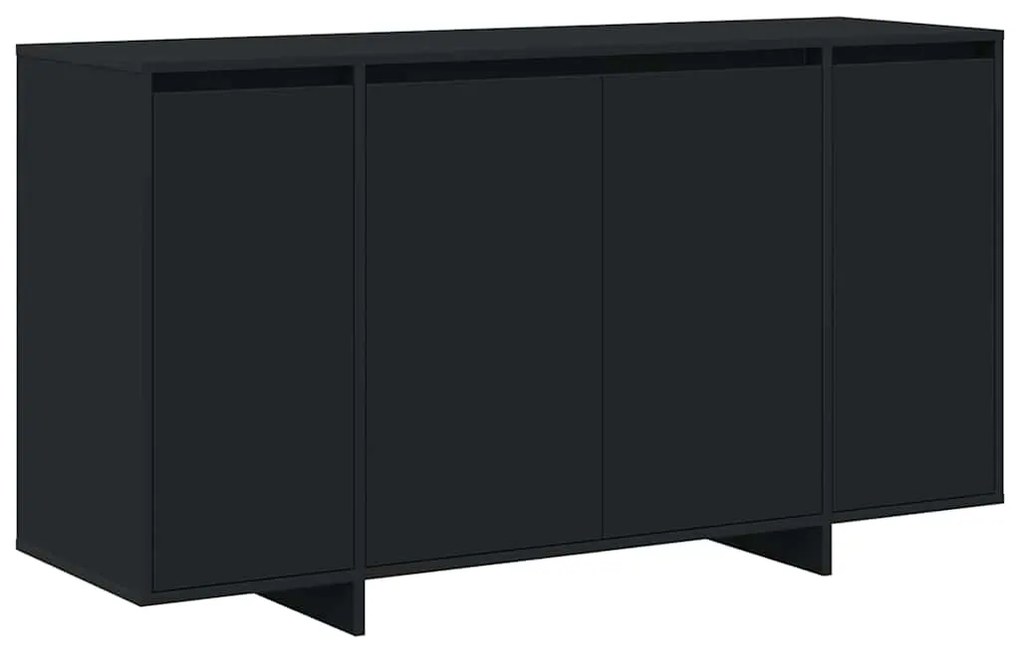 vidaXL Πλαϊνό γραφείο Μαύρο 135 x 41 x 75 εκ Επεξεργασμένο ξύλο