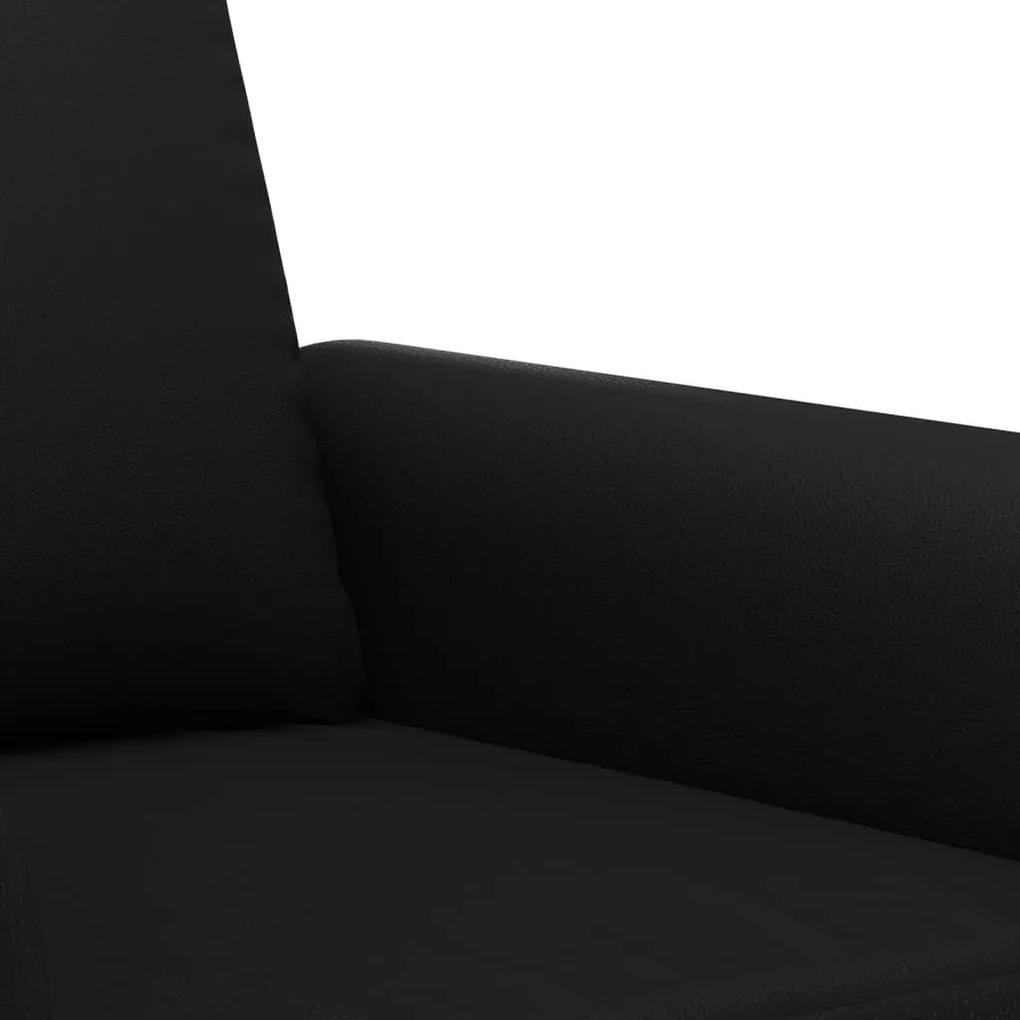 Πολυθρόνα Μαύρη 60 εκ. από Συνθετικό Δέρμα - Μαύρο