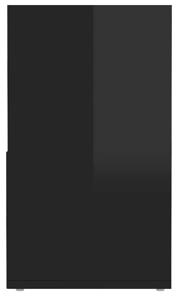 Έπιπλο Τηλεόρασης Γυαλιστερό Μαύρο 149x30x52 εκ. Μοριοσανίδα - Μαύρο
