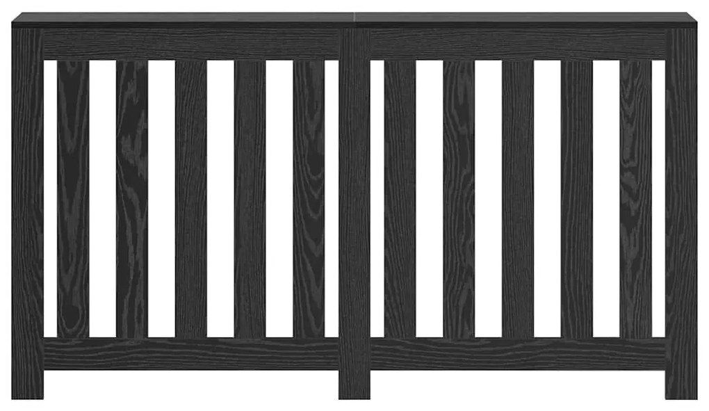 vidaXL Καπάκι Καλοριφέρ Μαύρη Οξυά 149 x 20 x 82 cm Επεξεργασμένο ξύλο