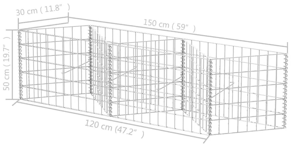 ΣΥΡΜΑΤΟΚΙΒΩΤΙΟ 120 X 30 X 50 ΕΚ. ΑΠΟ ΓΑΛΒΑΝΙΣΜΕΝΟ ΧΑΛΥΒΑ 142540