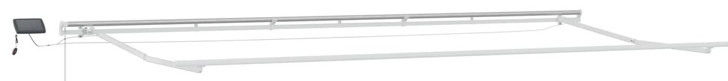 vidaXL Ανασυρόμενη Τέντα με LED Πολύχρωμες Ριγέ 600x350 cm