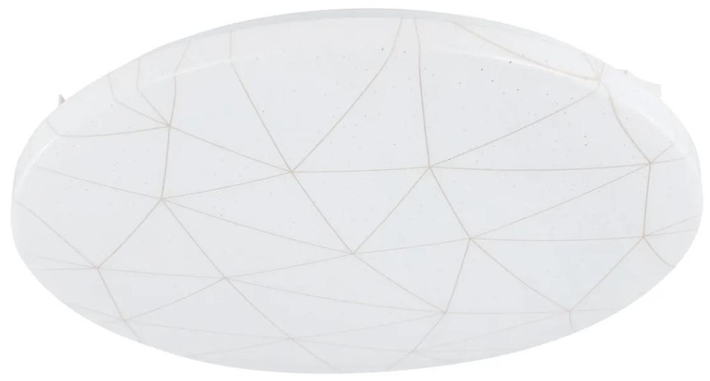 Πλαφονιέρα Οροφής Μοντέρνα Πλαστική Ø38cm Λευκή LED 3000K 2300lm Eglo Rende 900612