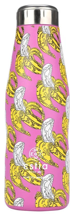 Θερμός-Μπουκάλι Ανοξείδωτο Flask Banana Swirl Save The Aegean Estia 500ml-7x7x22,3εκ. 01-22235