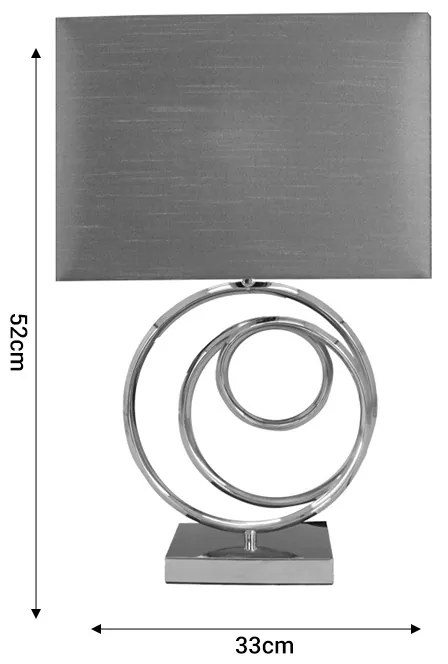 Επιτραπέζιο φωτιστικό Tableder Inart Ε27 χρυσό μέταλλο-λευκό ύφασμα 33x17x52