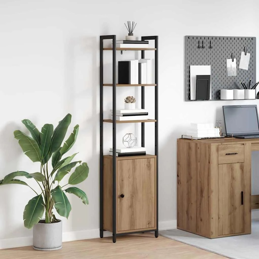 vidaXL Βιβλιοθήκη Artisan Oak 40 x 24 x 161 εκ Επεξεργασμένο ξύλο