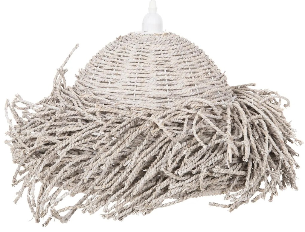 Φωτιστικό Οροφής Κρεμαστό C4349 Seagrass σε Whitewash χρώμα Φ50x25-135Υεκ. 50x50x135 εκ.