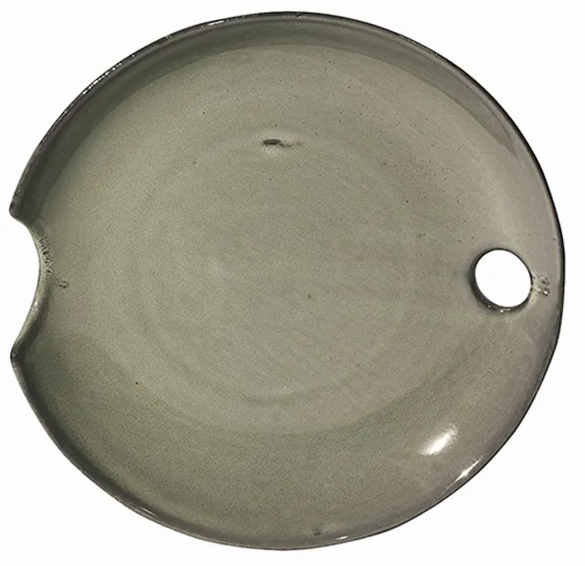 ROND ΠΙΑΤΕΛΑ ΚΕΡΑΜΙΚΟ ΜΕΝΤΑ D29,5xH4,5cm - 017406 - 017406