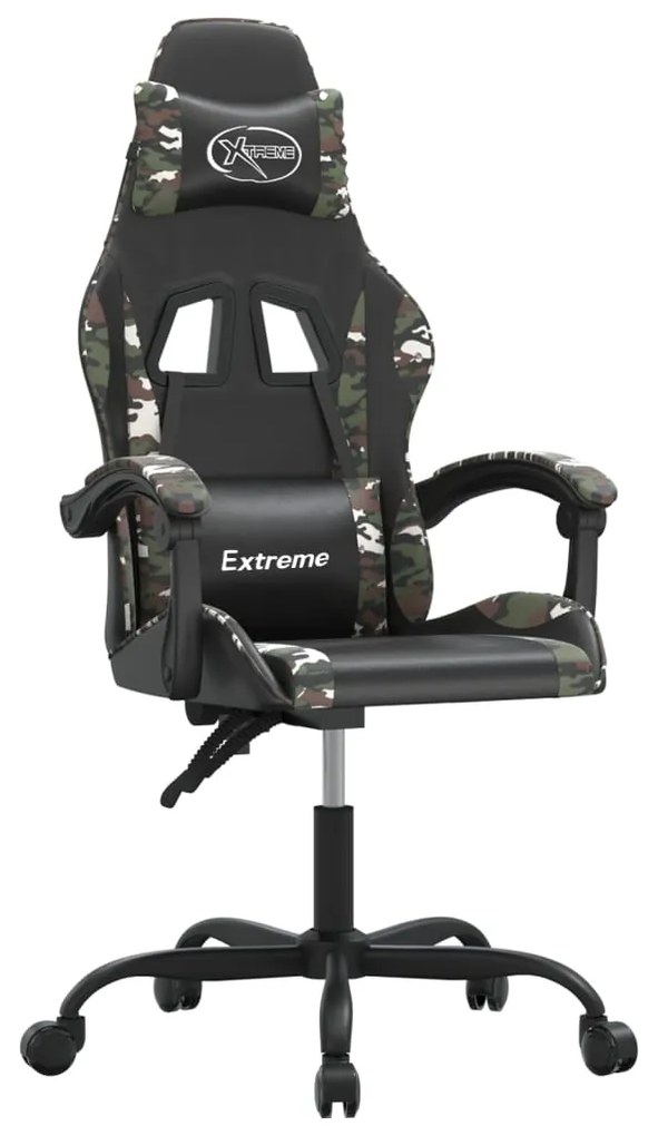 vidaXL Καρέκλα Gaming Μαύρο/Παραλλαγή από Συνθετικό Δέρμα