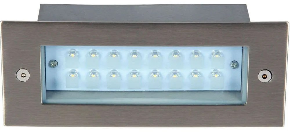 Φωτιστικό Τοίχου VK/02013/MC/W 17x6,8cm Led 90Lm 1,6W 3000K IP54 Nickel VKLed