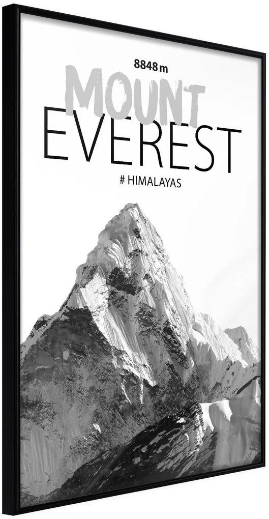 Αφίσα - Peaks of the World: Mount Everest - 20x30 - Μαύρο - Χωρίς πασπαρτού