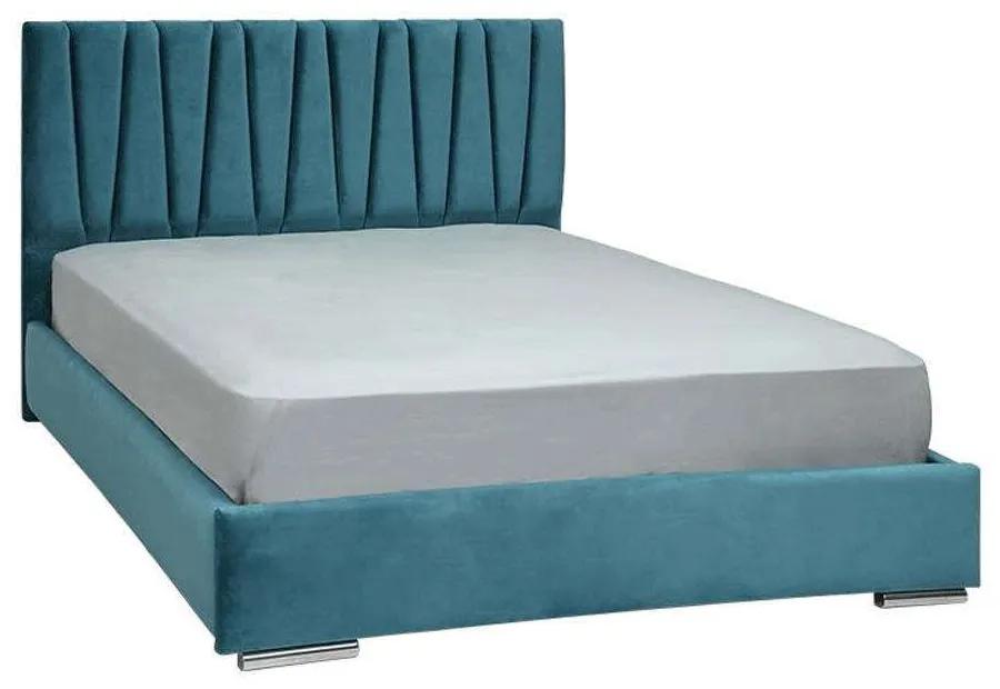 Κρεβάτι Διπλό Palermo 887-223-005 175x214x115cm (Για Στρώμα 160x200cm) Turquoise Διπλό