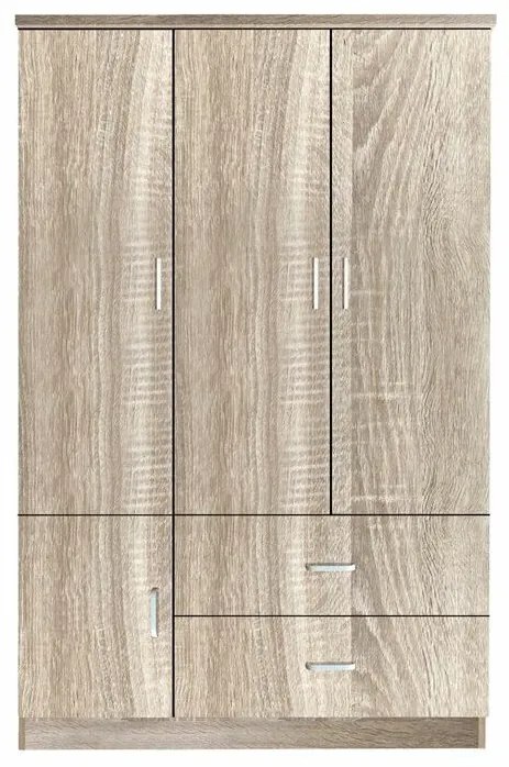 Ντουλάπα Mesa 282, Sonoma οξιά, 180x120x50cm, Πόρτες ντουλάπας: Με μεντεσέδες