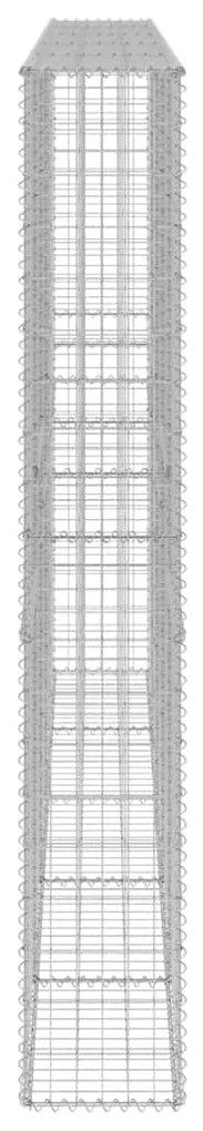 vidaXL Συρματοκιβώτιο Τοίχος 300x30x200 εκ. Γαλβαν.Χάλυβας + Καλύμματα