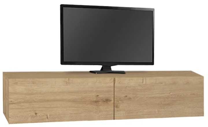ΕΠΙΠΛΟ ΤΗΛΕΟΡΑΣΗΣ ΕΠΙΤΟΙΧΙΟ ARISTO MEGAPAP ΜΕ LED ΧΡΩΜΑ SAPPHIRE OAK 135X31,6X25ΕΚ.