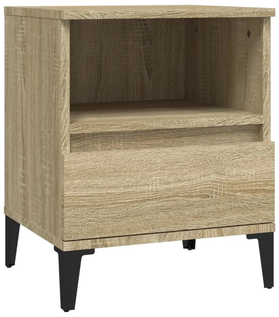 vidaXL Κομοδίνο Sonoma Δρυς 40x35x50 εκ.