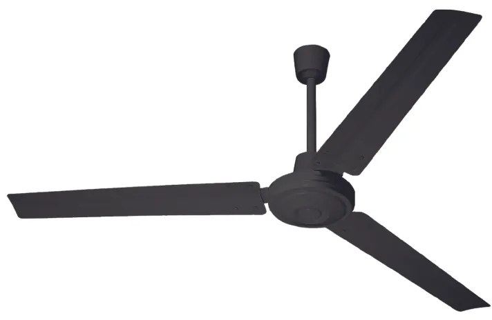 Ανεμιστήρας Οροφής Βιομηχανικός Ø140cm 60w DC 3 Πτερύγια Μαύρα Μεταλλικά 6 Ταχύτητες ACA FANOUBL10