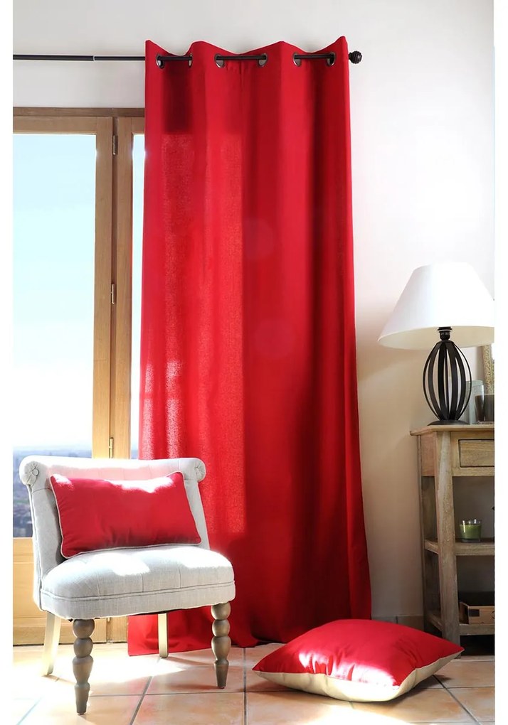 Κουρτίνα (135x240) Με Τρουκς S-F Duo Rouge R61490004