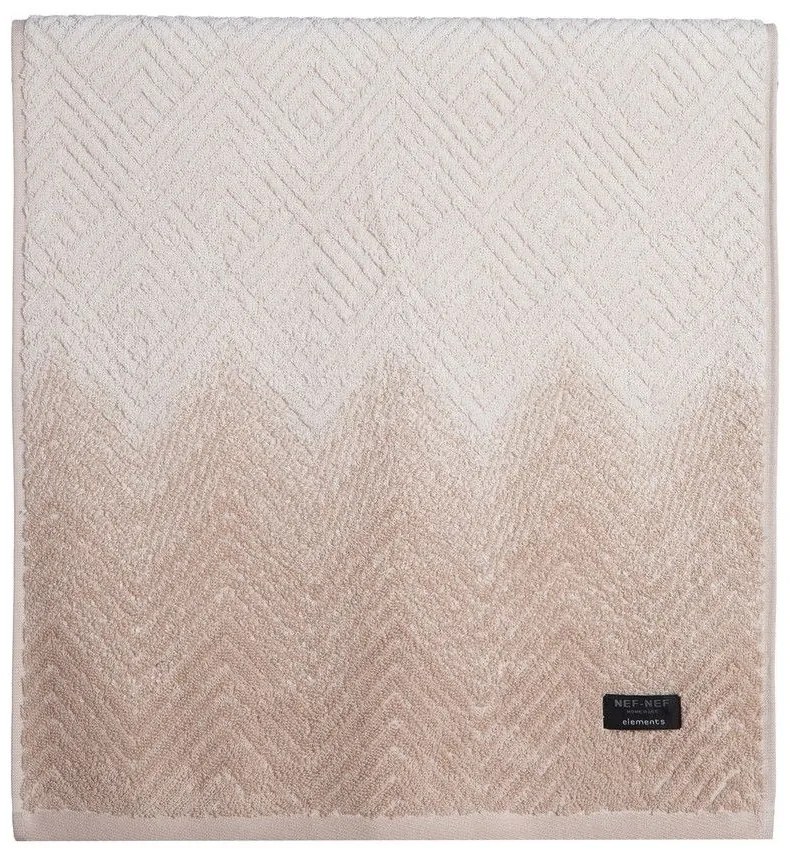Πετσέτα Chevir Beige Nef-Nef Προσώπου 50x90cm 100% Cotton
