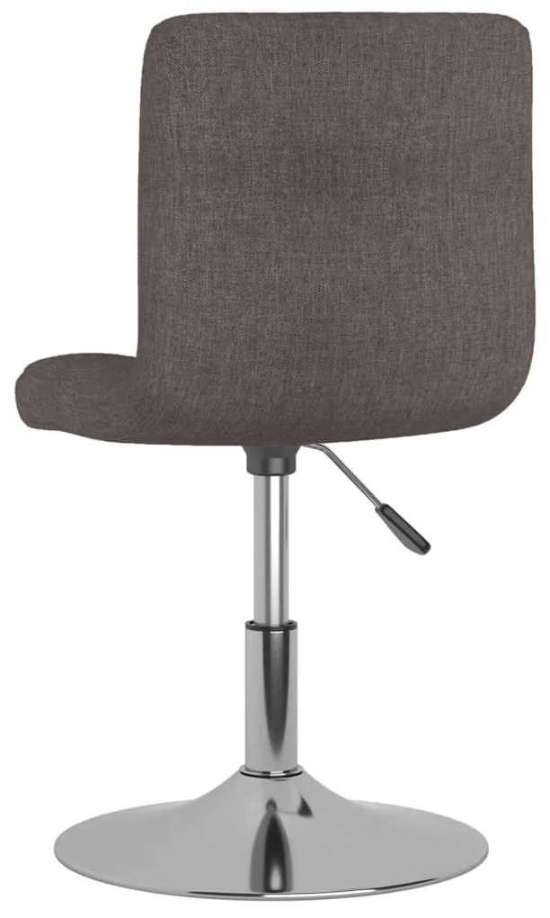 vidaXL Σκαμπό Μπαρ Περιστρεφόμενο Taupe Υφασμάτινο