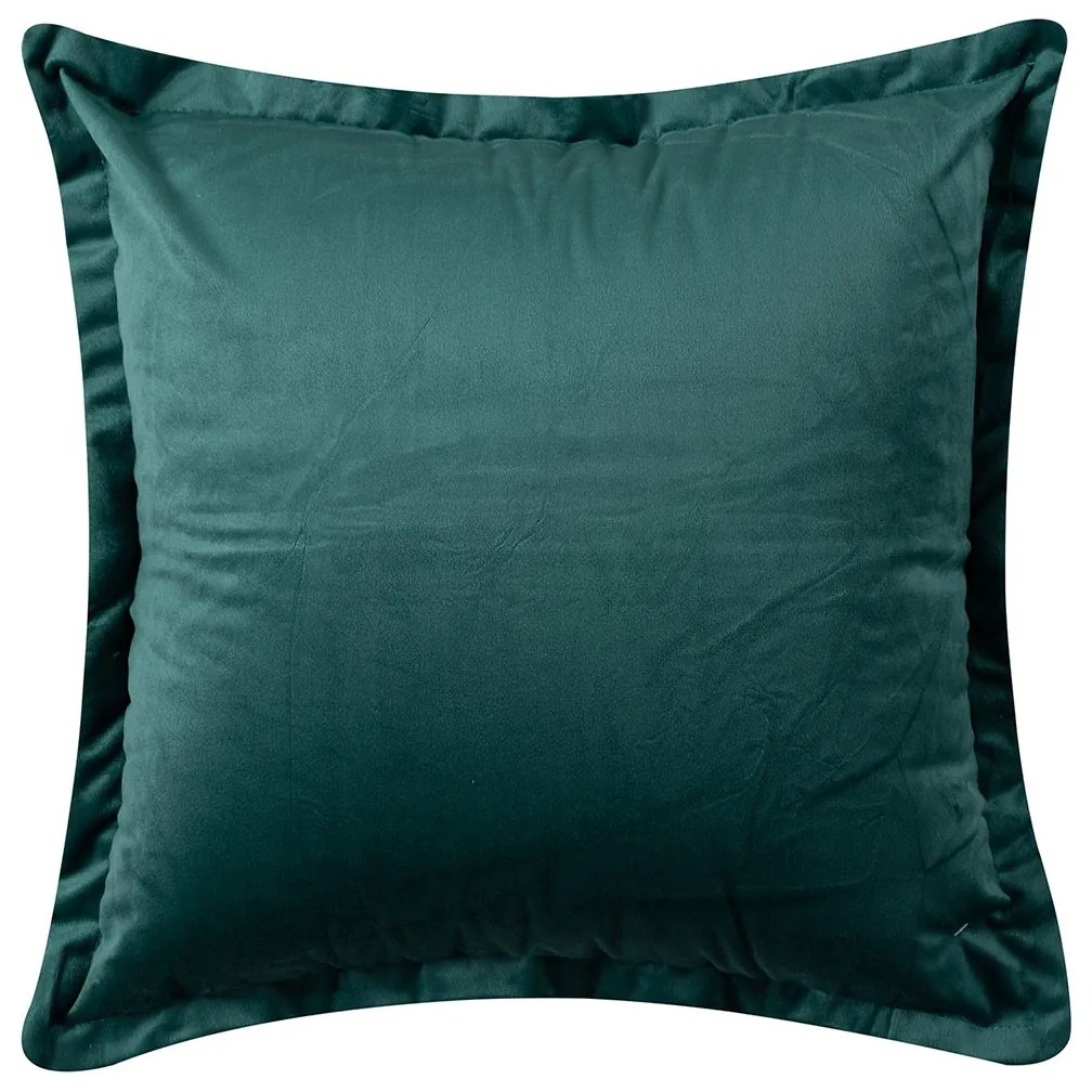 Βελουτέ Διακοσμητική Μαξιλαροθήκη (45x45) Silk Fashion A804 Πράσινο