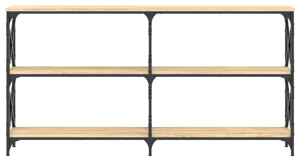 vidaXL Τραπέζι Κονσόλα Sonoma Δρυς 156 x 28 x 80,5 εκ. Επεξεργ. Ξύλο
