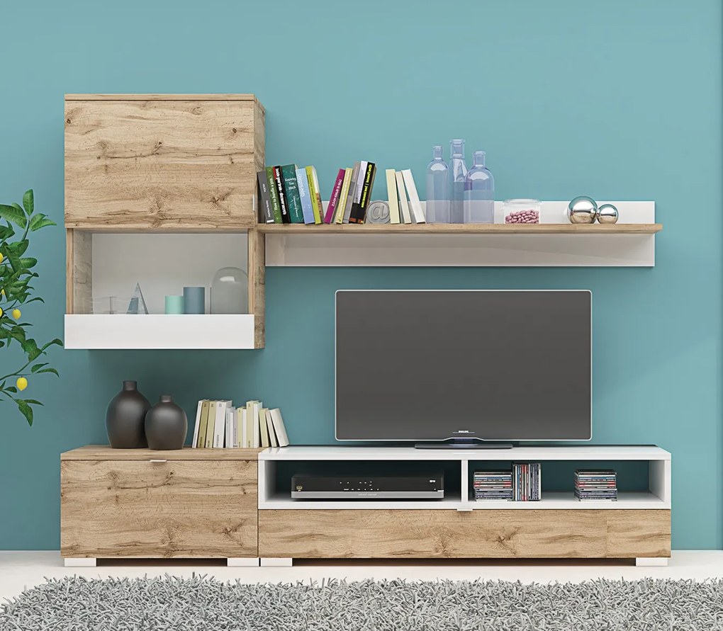 Σύνθετο σαλονιού Lucia 175x39x190 DIOMMI 33-037 DIOMMI-33-037