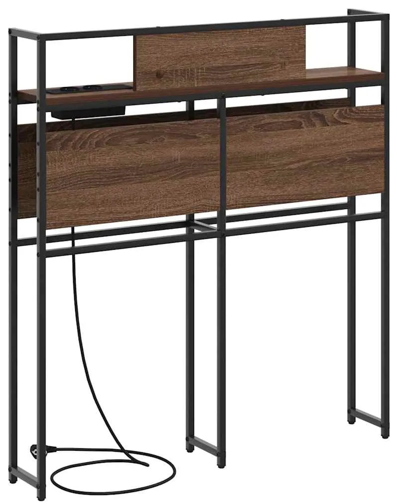 vidaXL Κεφαλάρι Αποθήκης Καφέ δρυς 75 cm Επεξεργασμένο ξύλο