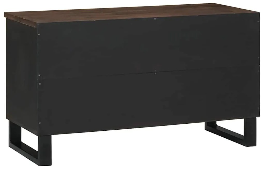 vidaXL Τηλεοπτικός Θρανίο Καφέ 80 x 33 x 46 εκ Μασίφ ξύλο μάνγκο