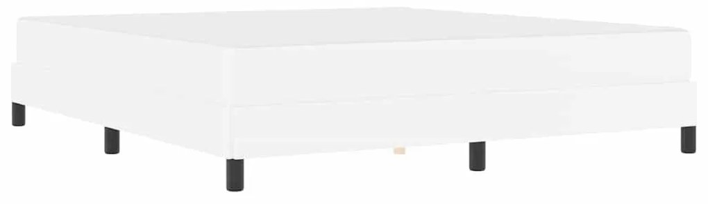 vidaXL Κρεβάτι Άλλο Καθαρό Λευκό 180 x 200 cm Τεχνητό δέρμα